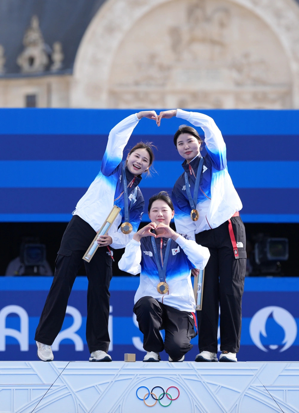 射箭项目实力对决，韩国选手夺魁